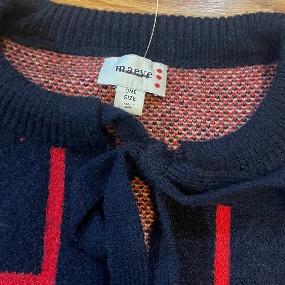 Anthropologie x Maeve Dogs Tie-Front Cardigan Sweater One Size NWOT